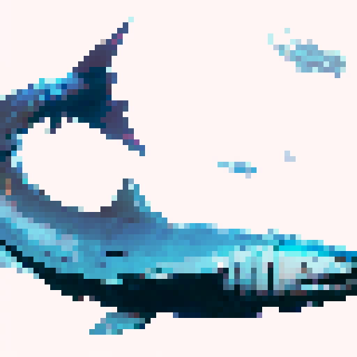 Vicious looking barracuda with large razor teeth, fantasy rpg