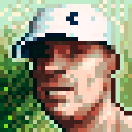 pixel portrait, close up, professional golfer, Victor Hovland, game icon, 32x32 pixel art, sRGB, skill art
