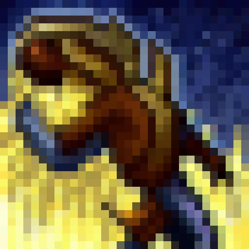 "Create a 32x32 skill art of a rapid-fire scatter shot, showcasing a hunter's impressive ability in the world of Warcraft, with arrows flying in all directions and a fierce determination in the hunter's eyes."