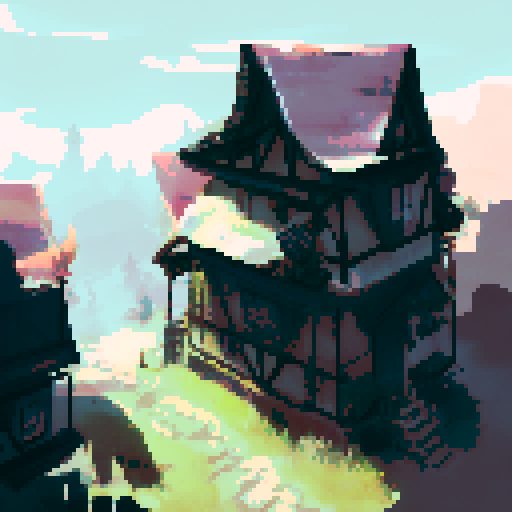 Eerie abandoned city ruins dark