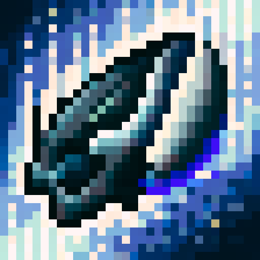 Black cat, pixelated in 32x32 with VGA, close up and skillfully portrayed, its dead face revealing a partially exposed bone structure.