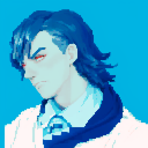 give him a sad face with closed mouth