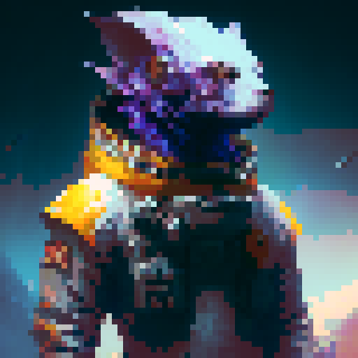 Space warior with scare