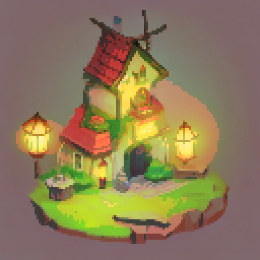 Vampire castle, halloween party, decorative light