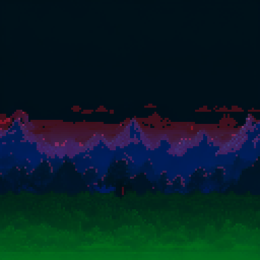 Add more redish and hellish clouds with blood on the trees and mountains