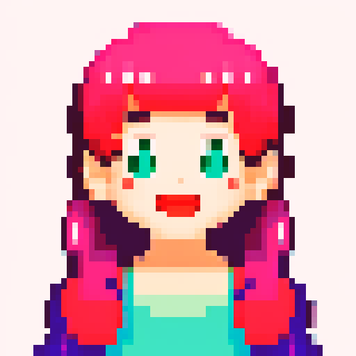 portrait, sprite art, happy child