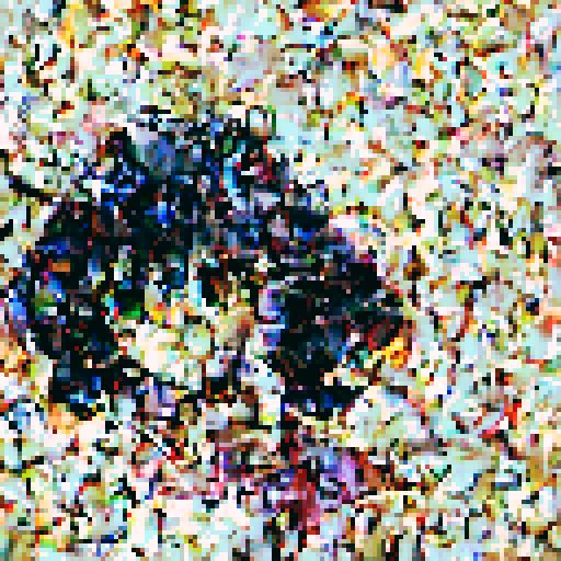 "Anime girl gazes at swirling 2D shapes in pinks, purples, and greens while "@3ab3z" glows in small font at bottom left of image."