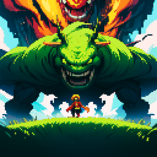 ooze looming over hero