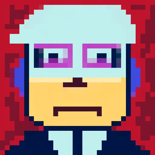 Fill canvas with a galaxy background using dark blues, purples, and stars. Place a white astronaut silhouette in the center of the canvas