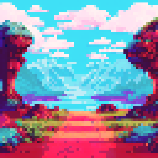 closeup, person, punched face, sRGB, pixel art, background, landscape