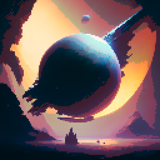 Strange distant planet 