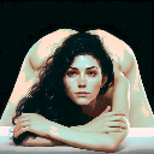 front-view of sexy naked woman getting fucked from behind