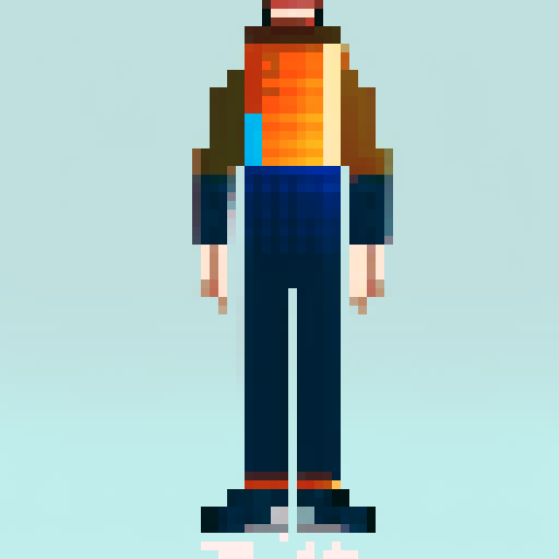 male character, 16 colors