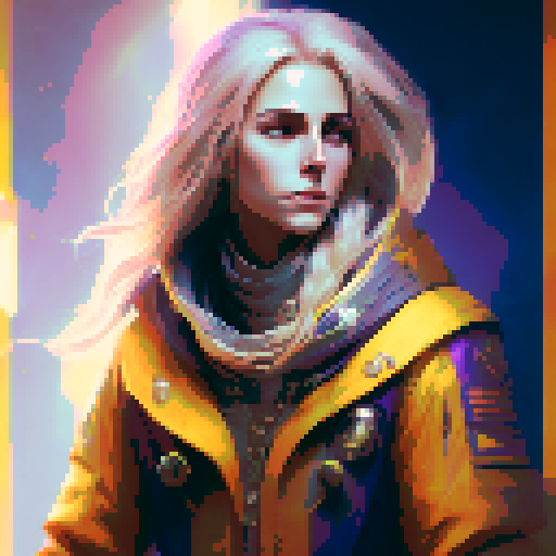 Invoker Dota2 character, 8 to 8 pixels solution, pixel game character
