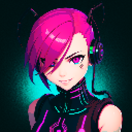 cute cyberpunk scorpion with human head, human head is from anime inspired character with vibrant hair, expressive eyes, and a playful smile,