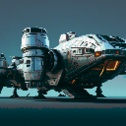 pixel art spaceship