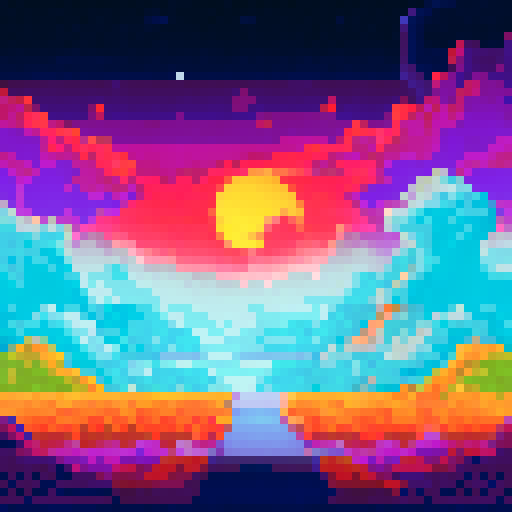 landscape stars cosmic galaxy sky