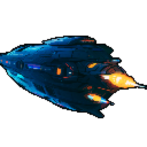 futuristic spaceship, topview, sleek and streamlined, hovering mid-air, pixelated sRGB aesthetic, retro-futuristic buttons, neon-lit control panel