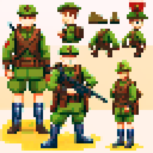 Solider from First World War for a RPG game.