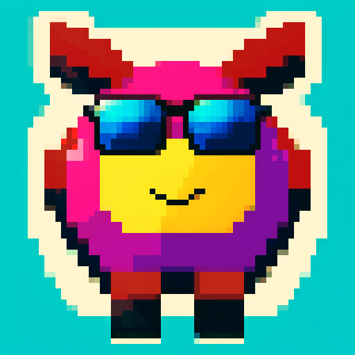 quirky carabao with sunglasses on