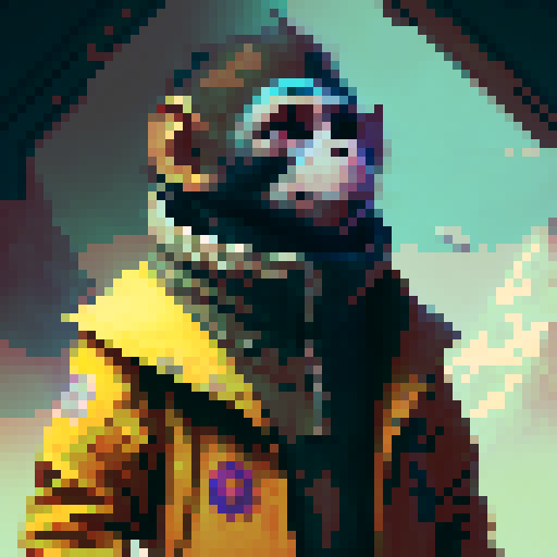 Monkey eating banana