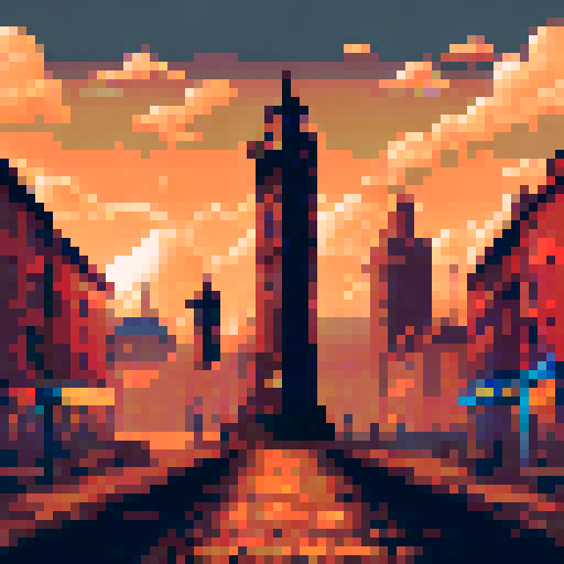 Steam Clock Tower, towering over a cobblestone street, surrounded by a misty, ethereal atmosphere, with intricate clockwork gears and steam pipes, emitting a soft glow, against a backdrop of a sprawling cityscape and twinkling stars