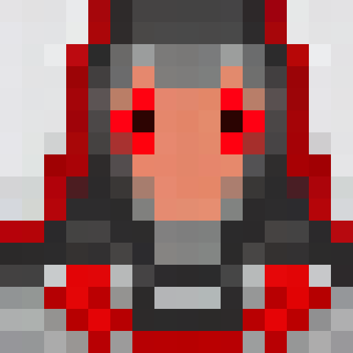 Shimmering ruby, reflecting light with facets of red, captured in a game icon style with a 16x16 pixel art close up portrait