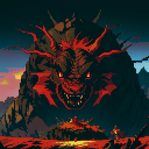 red dragon, cavern, pile of gold