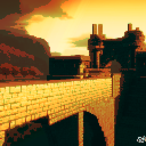 Stone bridge, evening