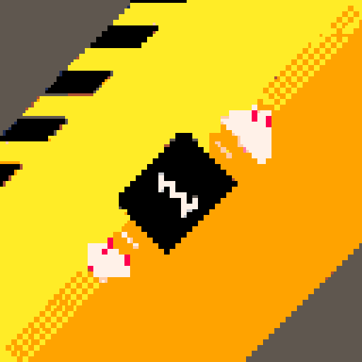 bomb control panel, countdown timer with bold red numbers, two large buttons on either side, pixel art style with vibrant colors and sharp edges, sRGB color space