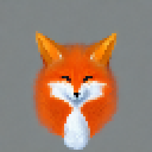 Orange Fox character 