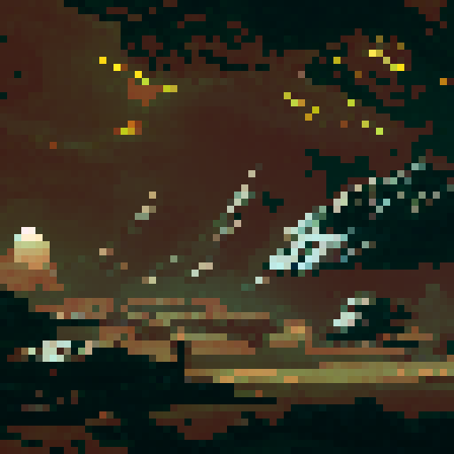 destroyed military outpost, top down map, video game screenshot, futuristic sci-fi, cyberpunk, post apocalyptic, pixel art, 8-bit, fantasy RPG