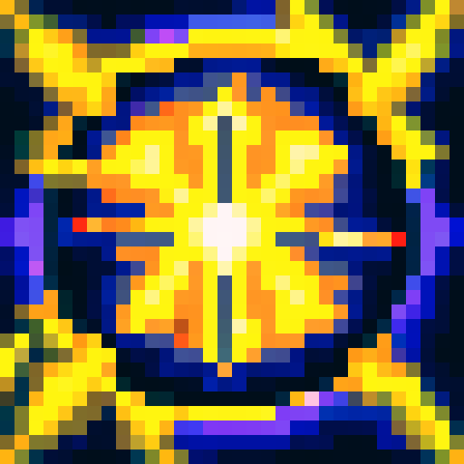 Colorful swirls of vibrant hues, pixelated game icon, 32x32 art style, sRGB color space, skillful depiction, close-up shot, captivating portrait