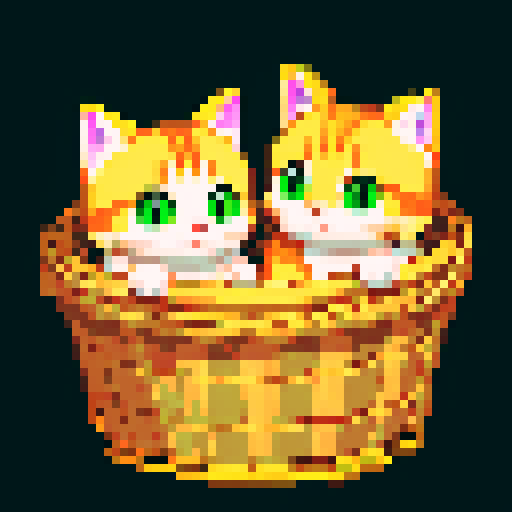 cats in a basket