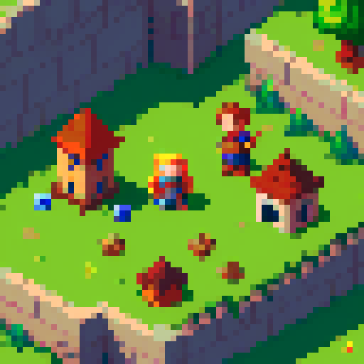 a top down rpg game character. the game is set in a medieval world.