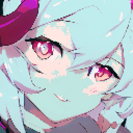 Succubus with heart eyes with cum dripping from lips