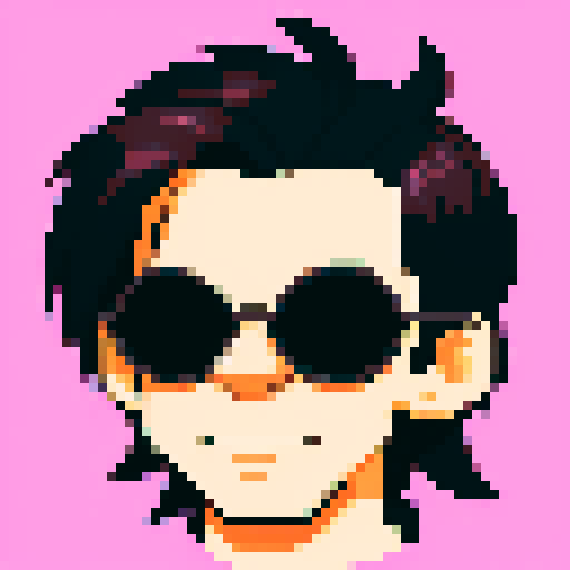 portrait, sprite art, sleazy guy, mean, gross