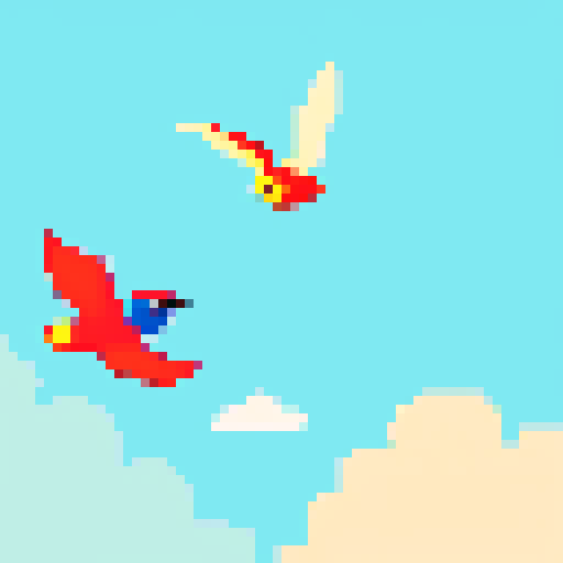 bird flying through air