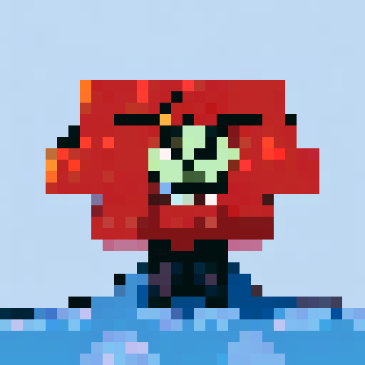 Phone guy with messy hair, furrowed eyebrows, and crossed arms in a 32x32 pixel art style, showing annoyance