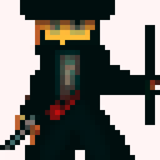 magicain, overcoat, gun, katana