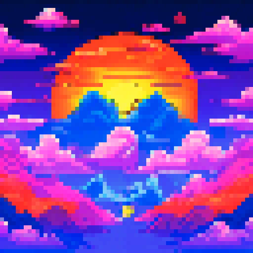 pixel art satellite with solar panels