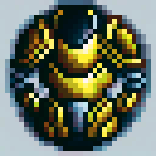 paladin armor with gold trim