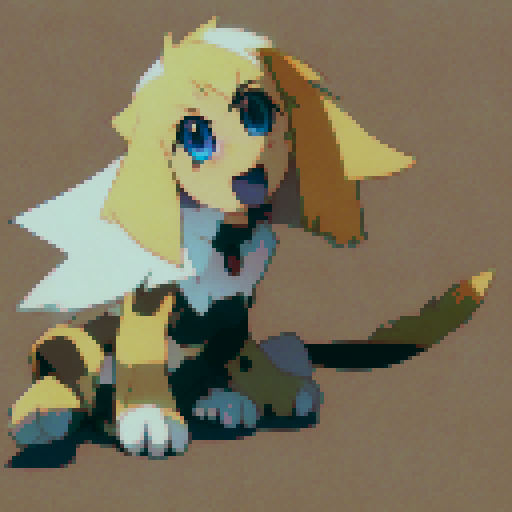 lazy dog anime style