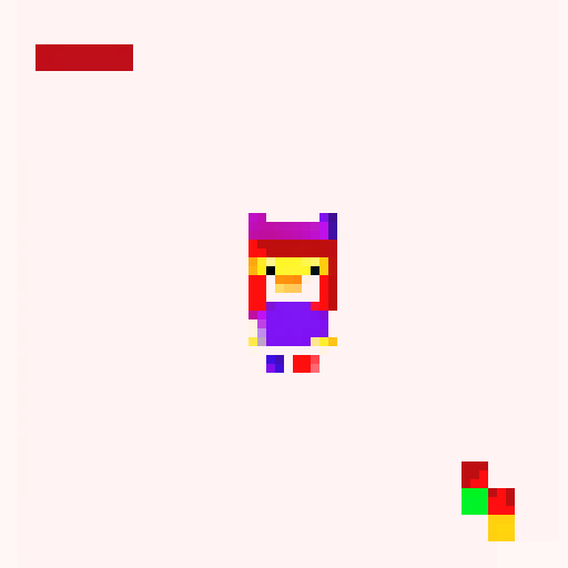 pixel art with a white background and a contour for the shape

