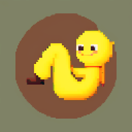 yellow smiling crescent in brown pants