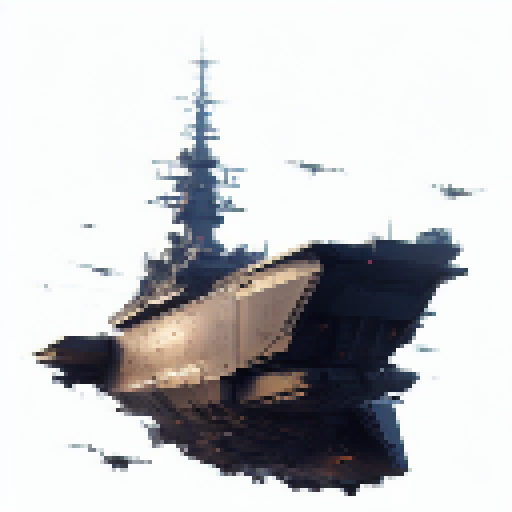 Create a vector illustration of sleek black warships cutting through rough waters, with jagged waves crashing against their hulls and ominous clouds looming in the background.