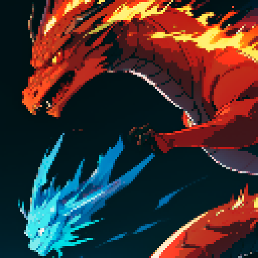dragon breathing fire, fire breath, flames