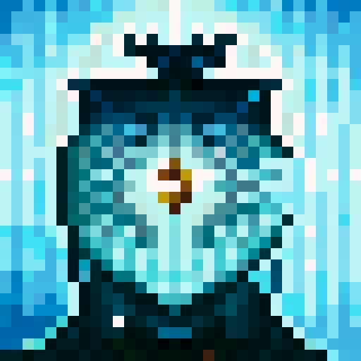 wolf avatar, portrait, glowing eyes