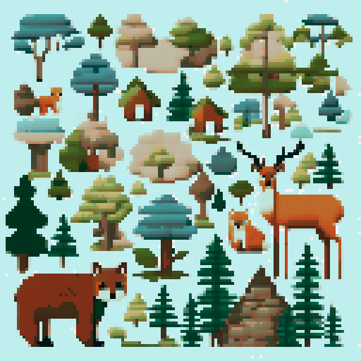 Woodland cross stitch pattern, Forest cross stitch pdf download, Cottage wall decor, Modern cross stitch, Nature embroidery Woodland nursery