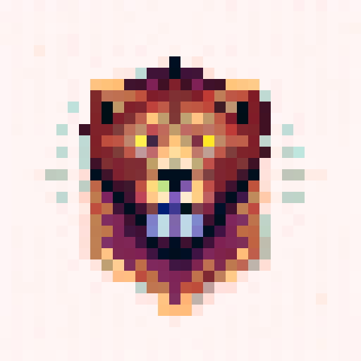 Summon Lion Spell Icon, close up, portrait